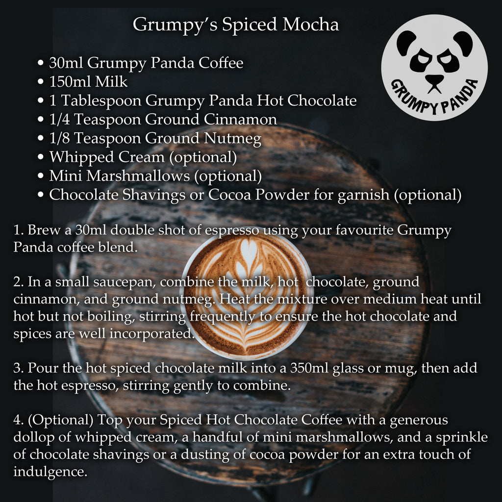 Grumpy Panda's Spiced Mocha: A Delight for All Weathers