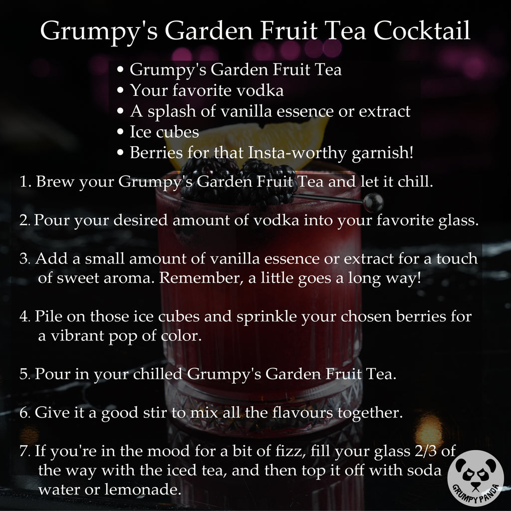 Celebrate the Bank Holiday Weekend with Grumpy's Garden Fruit Tea & Vanilla Vodka Cocktail